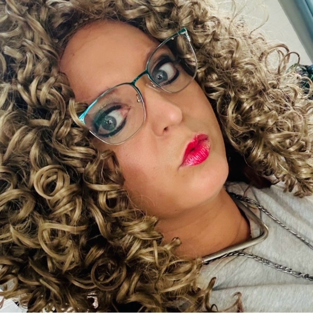 Curly Synthetic Wig - Light Brown Curl Volume